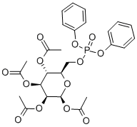 1,2,3,4-TETRA-O-ACETYL-6-DIPHENYLPHOSPHORYL-BETA-D-MANNOPYRANOSE Struktur