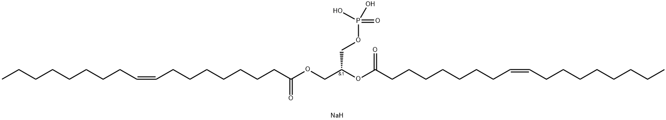二油酰磷脂酸(钠盐)(DOPA-NA), 108392-02-5, 结构式