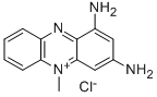 1,3-ジアミノ-5-メチルフェナジン-5-イウム・クロリド 化学構造式