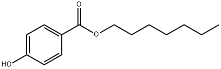 4-ヒドロキシ安息香酸  n-ヘプチル 化学構造式