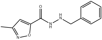 3-甲基异噁唑-5-羧酸-2-苄肼 结构式