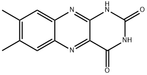 7,8-ジメチルアロキサジン 化学構造式