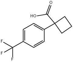 1-[4-(Trifluoromethyl)phenyl]cyclobutanecarboxylic  acid Structure
