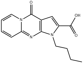 1-正丁基-4-氧代-1,4-二氢吡啶并[1,2-A]吡咯并[2,3-D]嘧啶-2-羧酸 结构式