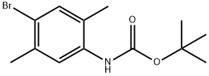 1,1-二甲基乙基-N-(4-溴-2,5-二甲基苯基)氨基甲酸酯 结构式