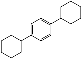1,4-ジシクロヘキシルベンゼン 化学構造式