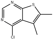 4-CHLORO-5,6-DIMETHYLTHIENO[2,3-D]PYRIMIDINE Struktur
