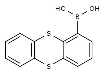 1-チアントレニルボロン酸 化学構造式