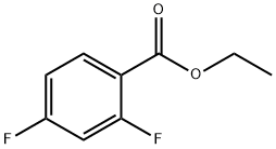 2,4-二氟苯甲酸乙酯 结构式