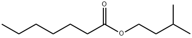 ヘプタン酸3-メチルブチル 化学構造式