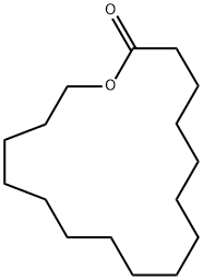 16-ヘキサデカノリド 化学構造式