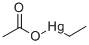 アセトキシ(エチル)水銀(II) 化学構造式