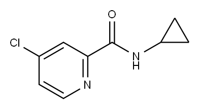 N-环丙基4-氯吡啶甲酰胺 结构式