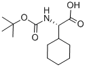 N-(tert-ブトキシカルボニル)-L-2-シクロヘキシルグリシン 化学構造式