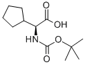 Boc-L-环戊基甘氨酸, 109183-72-4, 结构式
