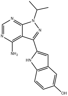 2-(4-アミノ-1-イソプロピル-1H-ピラゾロ[3,4-d]ピリミジン-3-イル)-1H-インドール-5-オール