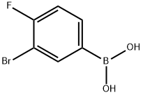 3-溴-4-氟苯硼酸, 1092533-91-9, 结构式