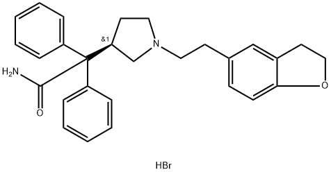 (R)-ダリフェナシン臭化水素酸塩 化学構造式