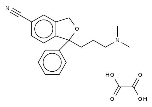 Desfluoro Citalopram Oxalate Structure
