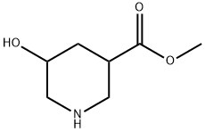 Methyl  5-Hydroxypiperidine-3-carboxylate Structure