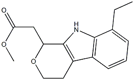 ETODOLAC RELATED COMPOUND A (25 MG) ((+/-)-8-ETHYL-1-METHYL-1,3,4,9-TETRAHYDROPYRANO [3,4-B]-INDOLE-1-ACETIC ACID) Struktur