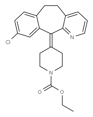8-Dechloro-9-chloro Loratadine Structure