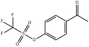 4-乙酰苯基三氟甲烷磺酸酯 结构式