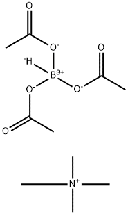 テトラメチルアンモニウムトリアセトキシボロヒドリド 化学構造式