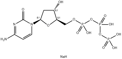 Deoxycytidine triphosphate trisodium salt Struktur