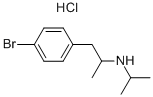 4-溴-ALPHA-甲基-N-(1-甲基乙基)-苯乙胺, 109971-39-3, 结构式