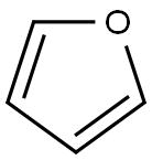 呋喃, 110-00-9, 结构式