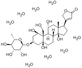 g-ストロファンチン八水和物 化学構造式