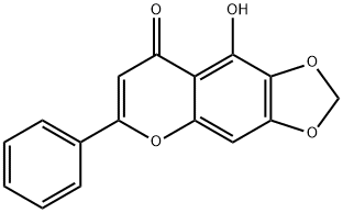 5-HYDROXY-6,7-METHYLENEDIOXYFLAVONE Struktur