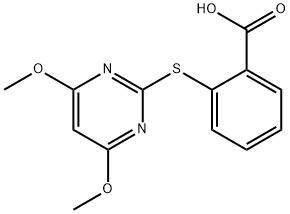 2-[(4,6-二甲氧基嘧啶-2-基)硫代]苯甲酸, 110284-79-2, 结构式