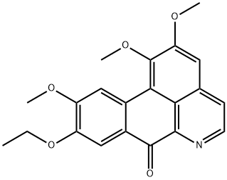 9-Ethoxy-1,2,10-trimethoxy-7H-dibenzo[de,g]quinolin-7-one 结构式