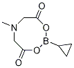Cyclopropylboronic  acid  methyliminodiacetic  acid  anhydride Structure