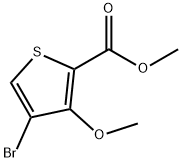 4-溴-3-甲氧基噻酚-2-羧酸甲酯, 110545-67-0, 结构式