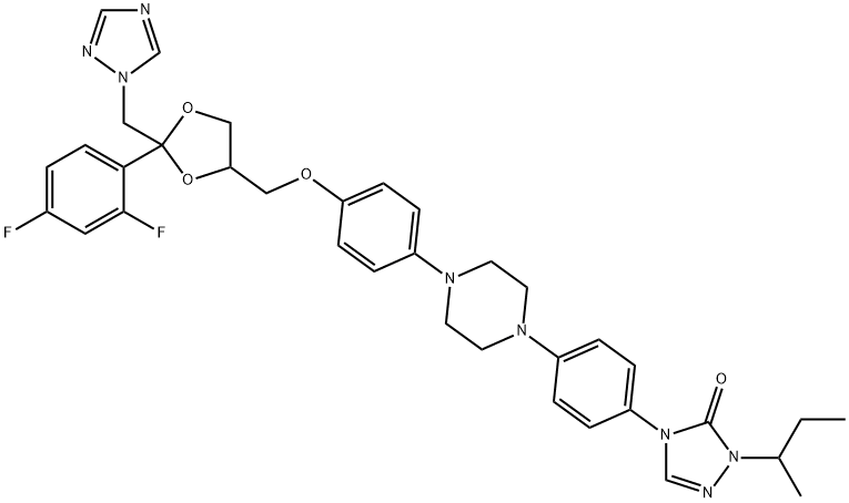 沙康唑, 110588-57-3, 结构式