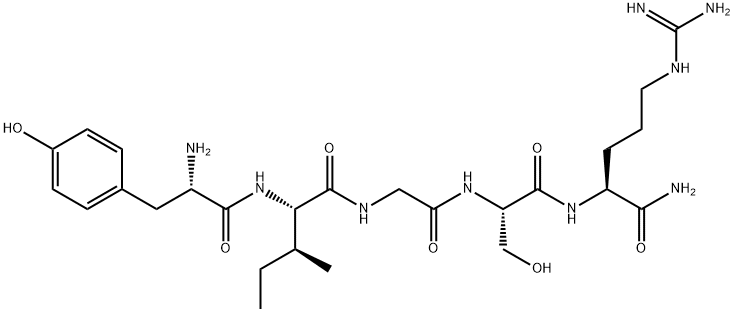 H-TYR-ILE-GLY-SER-ARG-NH2, 110590-65-3, 结构式