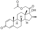 16-甲基泼尼松醋酸酯 结构式