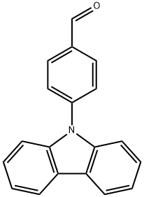 4-(9H-カルバゾール-9-イル)ベンズアルデヒド 化学構造式