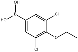 3,5-ジクロロ-4-エトキシフェニルボロン酸 化学構造式
