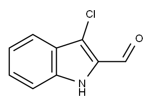 3-クロロ-1H-インドール-2-カルブアルデヒド 化学構造式
