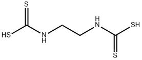 エチレンビス(ジチオカルバミン酸) 化学構造式