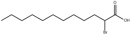 2-溴月桂酸, 111-56-8, 结构式