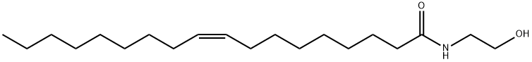 N-(2-ヒドロキシエチル)オレイン酸アミド 化学構造式