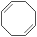 1,5-シクロオクタジエン 化学構造式