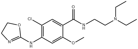 5-Chloro-N-(2-(diethylamino)ethyl)-4-((4,5-dihydro-2-oxazolyl)amino)-2 -methoxybenzamide Structure