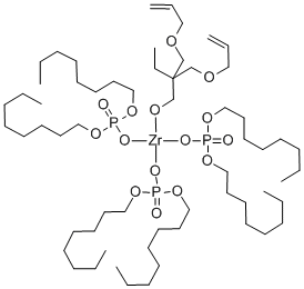 ZIRCONIUM (BIS-2,2-(ALLYLOXYMETHYL)BUTOXIDE)TRIS(DIOCTYLPHOSPHATE) 结构式