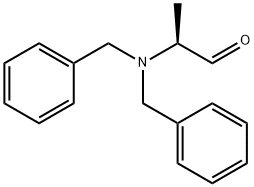(S)-2-ジベンジルアミノプロパナール 化学構造式